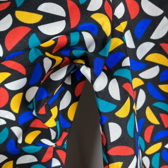 Vintage Rhoda Lee Vibrant Geometric Design Blouse Sz Sm - Picture 9 of 12